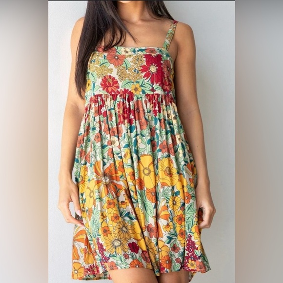 Floral Multicolor Sundress - Picture 1 of 9